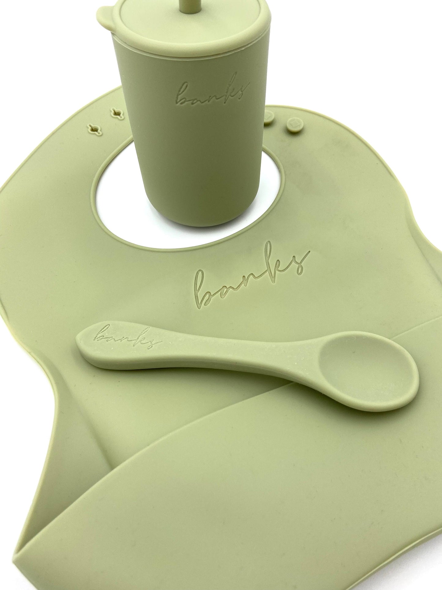 Custom engraved silicone baby/toddler spoon