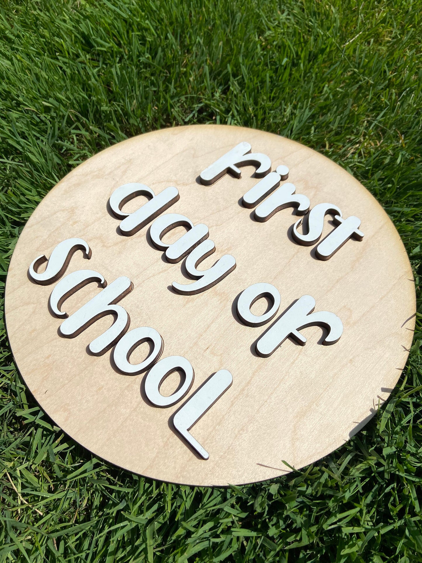 Reversible first & last day of school sign - English or French