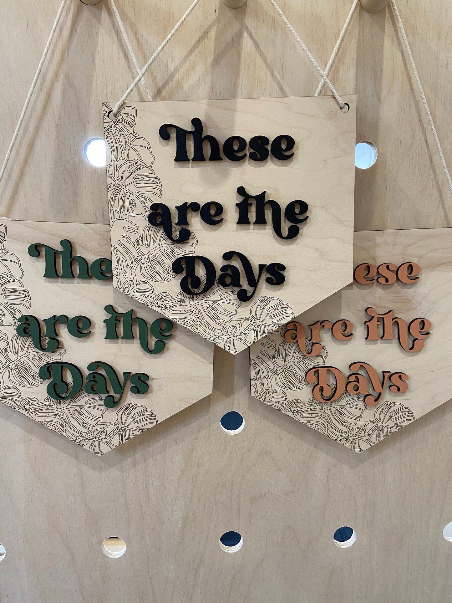 These are the days wooden wall hanging