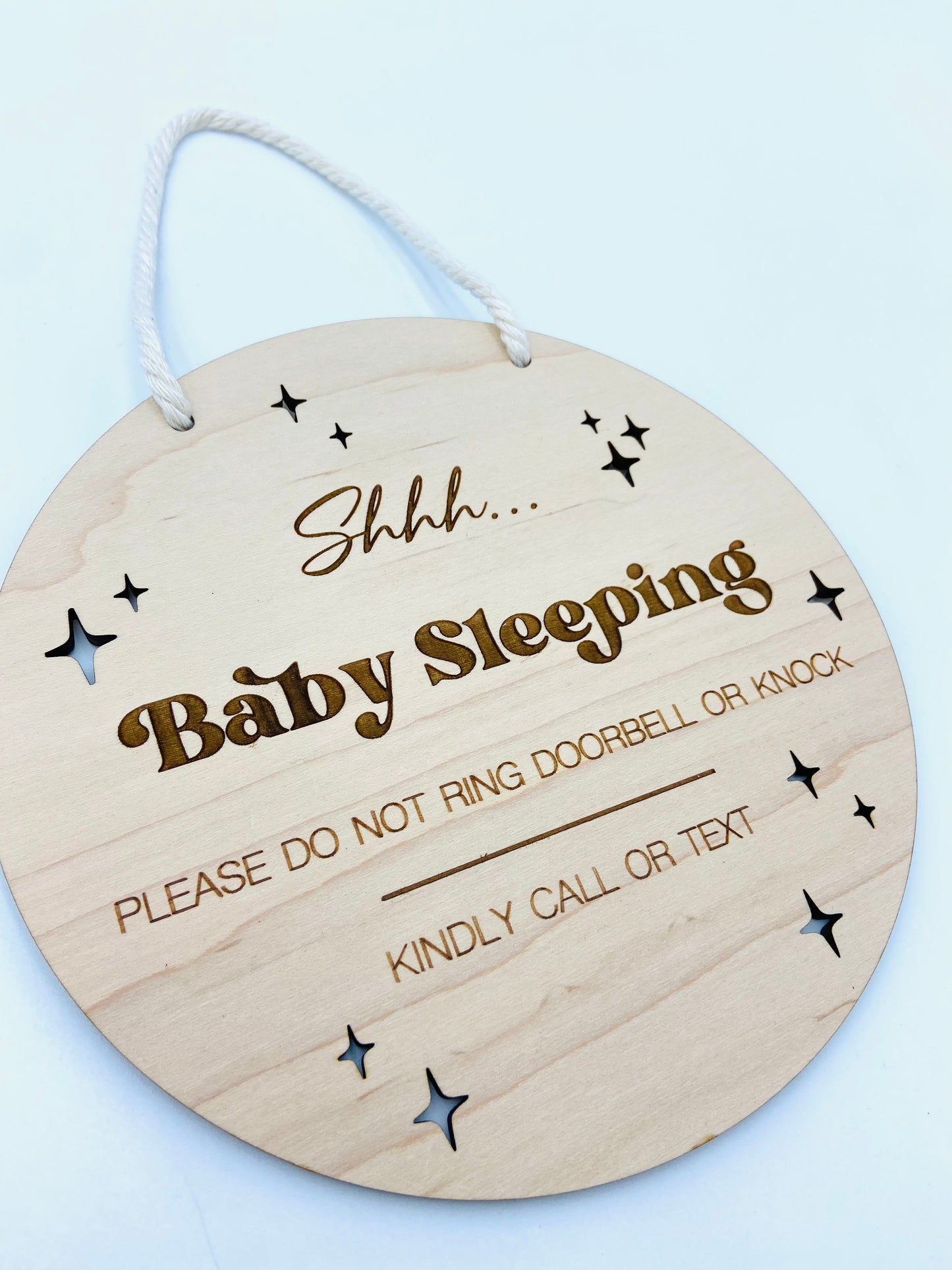 Baby sleeping sign